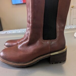 Vince Camuto Chelsea Leather  Boots in brown